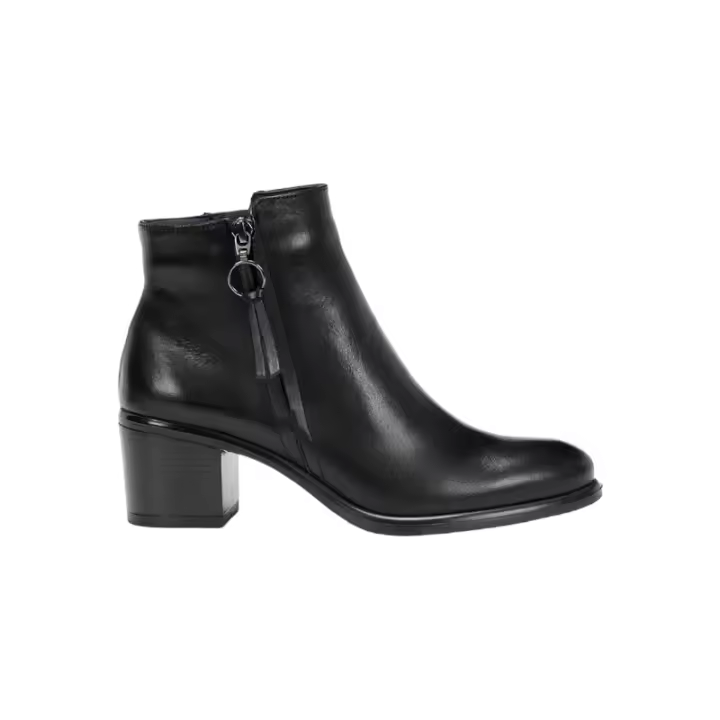 botin piel tacon 5cm con cremallera exterior modelo lexi fabricado en españa - 1