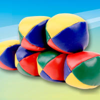 Bolas de malabares de circo para niños, niñas y adultos, pelota deportiva divertida de cuero PU duradero - details 6