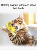 Juguete Interactivo Para Gatos Molino De Viento Juego De Puzzle Con Giradiscos Y Cepillo Para Gato Juguete Para Limpieza Dental De Mascotas - details 5