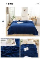 Manta De Terciopelo Coral Japonesa 300gsm Estilo Primavera Verano Suave Y Fluffy Falso Piel De Mocoso Cubierta De Sofá Sólida Manta De Cama En Cuadros - details 12