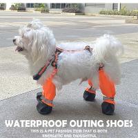 Zapatillas Ajustables Para Perros Con Resaltos Reflectantes Impermeables Protección Para Patas De Pequeños Perros De Niña - details 7