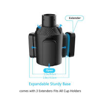 Soporte De Taza Ajustable Y Multifuncional Para Coche Base De Taza Con Extensibilidad Material De Silicona Resistente Al Calor - details 3