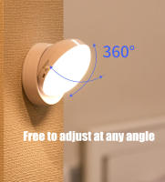Luz Nocturna LED Con Sensor De Movimiento Cargable Por USB Para Dormitorio Control De Sonido/Luz Para Pasillo Baño Hogar - details 7