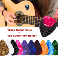 Juego De 10 Piezas De Palillos Para Guitarra Y 1 Portapalillos 6 Espesores Aleatorios Para Acústica Eléctrica Bajo Ukulele - details 0
