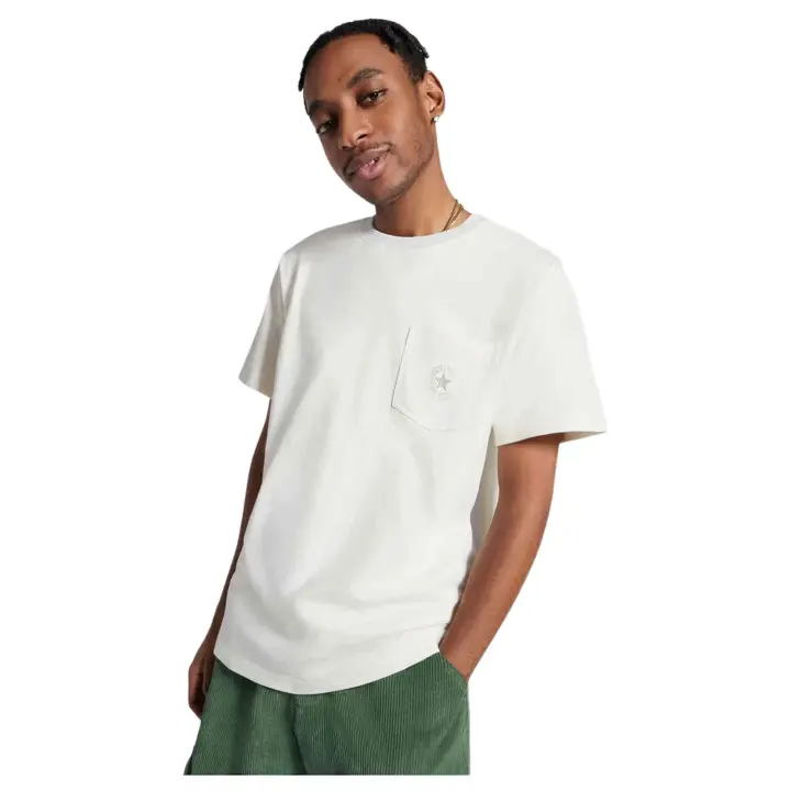 Camiseta de Manga Corta Converse Retro Chuck Pocket para hombre en color blanco - 1