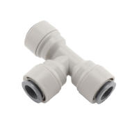 Conector Rápido De Agua RO 3/8"OD Tornillo Y Válvula De Bola Convertidor Igual Elbore Straight Push in Pipe Fitting Para Cerveza Homebrew - details 5