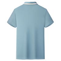 Camisa Polo Hombre Estilo Casual Transpirable Con Mangas Cortas Y Rayas Cuello Redondo Top Cómodo Para Verano - details 19
