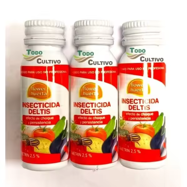 Deltis Insecticida detametrina 2,5 - Pack 3x10cc. Permite control rápido de insectos voladores y rastreros como hormigas, chinches, escarabajos, cucarachas, grillos, tijeretas, piojos, pulgas, polillas, escarabajos de harina, gorgojos, mosquitos, lepismas - 1