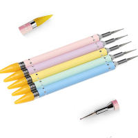 5Pcs Herramienta De Arte De Uñas Con Pluma De Punto Y Cabezas Reemplazables Para Diamantes Y Piedras Preciosas Herramienta De Manicura Autoadhesiva - details 5