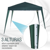 Outsunny Carpa Plegable 3x3m Cenador de Jardín Diseño Pop Up de Acero y Cubierta de Tela Oxford para Jardín Terraza Balcón - details 4