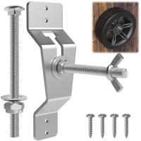 Soporte De Neumático De Reserva Para Coche Accesorios De Remolque Soporte De Pared Para Neumático De Reserva Para Carga De Vehículo Y Camión Material De Acero Inoxidable - details 0
