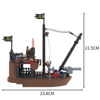 COGO Viking Ship Building Blocks 302 Piezas Modelo De Barco Vikingo Griego Para Niños 6+ Mitos Medievales Nórdicos Barco De Piratas Juguetes Educativos Compatible Con Lego - details 1