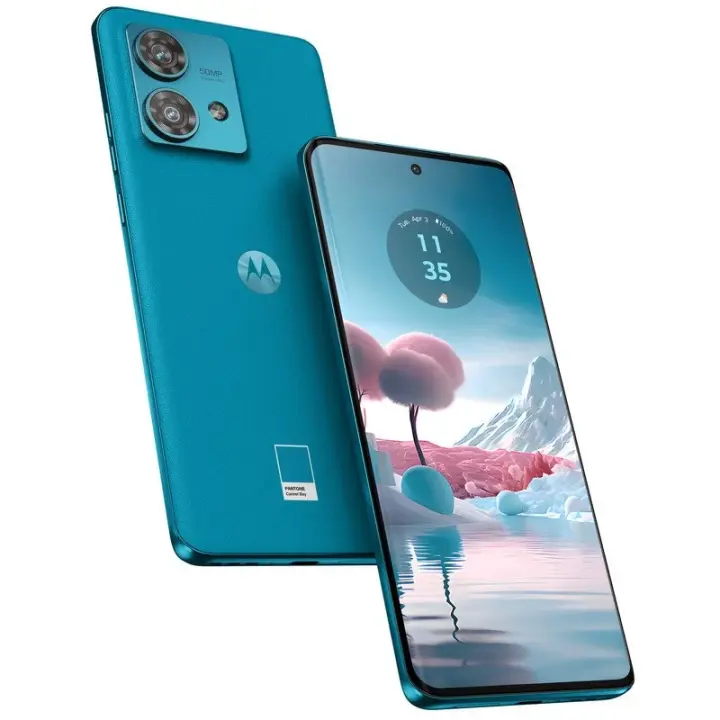 Motorola Edge 40 Neo, 12/256 GB, Pantalla 6.55" pOLED 144Hz, cámara 50MP Ultra Pixel, Carga 68W TurboPower, Dolby Atmos Audio, batería 5000 mAh, Azul - Smartphone Motorola Edge 40 Neo, 12GB RAM, 256GB ROM, Cámara 50MP, Carga 68W TurboPower - 1