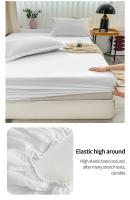 Sábana Ajustable De Color Sólido Premium Ultra Suave Tejido De Sateen Para Noches Cálidas Hipoalergénica Y Fácil De Limpiar Ropa De Cama - details 6