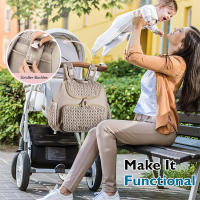 Bolsa de pañales para Mamá, mochipa para pañales, mochila para Mamá, mochila de viaje para Mamá, cambiador con bolsillo lateral - details 5