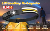 Lámpara Frontal LED Recargable Con Sensor Batería Integrada 5 Modos De Iluminación Para Pesca Camping Ciclismo Y Correr - details 0