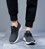 Zapatos deportivos casuales de suela blanda para hombre, zapatos individuales transpirables de malla tejida voladora, zapatos planos para correr - details 0