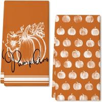 Toallas De Cocina De Otoño 2Pcs Toallas De Mano Estacionales Para Agradecimiento Toallas De Microfibra Toallas De Harina - details 6