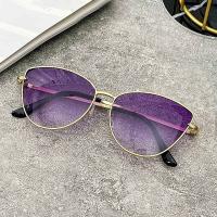 Gafas De Sol Para Mujer Estilo Vintage Con Lentejuelas Marco Metálico Moda Verano Protección UV400 Tamaños Únicos - details 0