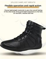 Zapatos De Lucha Profesional Para Hombres Y Mujeres Antideslizantes Y Transpirables Con Suela De Goma Resistente Al Desgaste Para Gimnasio Y Entrenamiento De Boxeo - details 4