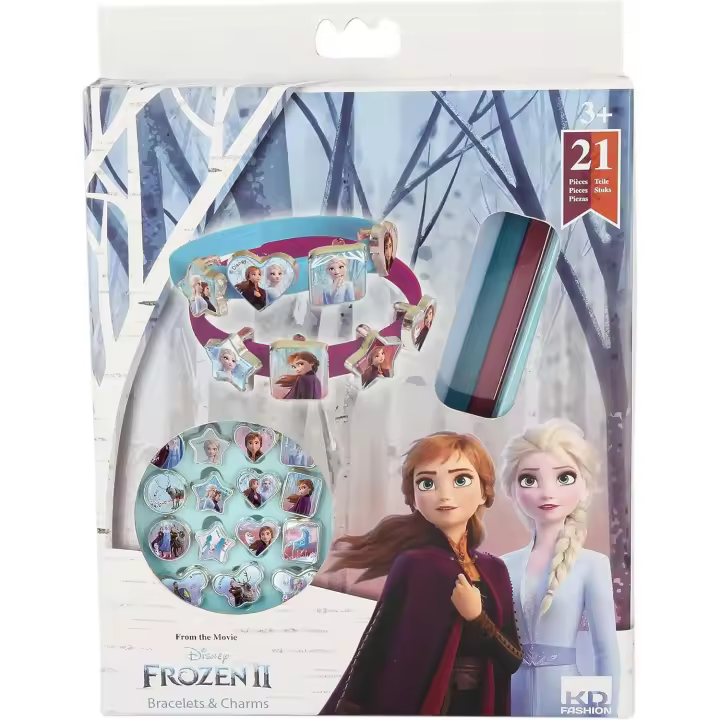 DISET - Pulseras y Abalorios FROZEN II - Incluye 21 Piezas - Para Mayores de 3 años - 1