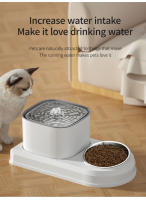 Fuente De Agua Para Gatos 2 En 1 Con Alimentador Automático Y Tazón De Comida 3L Filtro Recirculante Dispensador De Agua Para Mascotas - details 7