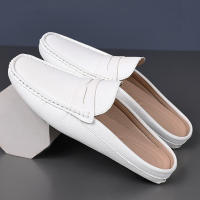 Zapatos Casuales De Verano Para Hombre YRZL Mocasines De Cuero Hechos a Mano Moda Driving Pantuflas De Conducción Slip on Loafers Para Exteriores - details 0