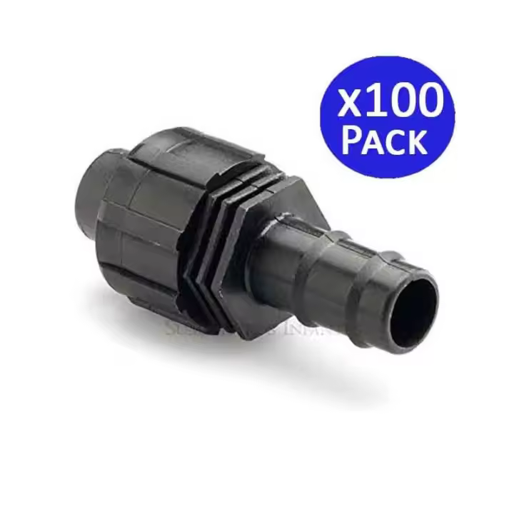 Suinga Pack 100 Unidades Cinta de Riego y Tubo de Goteo 16mm Accesorio de Riego por Goteo - 1