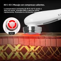 Masajeador Facial De 5 En 1 EMS Microcurrent Rejuvenecimiento De Piel Tensión Elevación LED Antiarrugas Dispositivo De Compresión Caliente Para Cuello Y Rostro - details 6