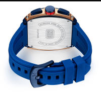 Reloj De Cuarzo MINI FOCUS Para Hombres Con Dial Tonneau Deportivo Y Correa De Silicona Naranja Cronógrafo Resistente Al Agua Con Manos Luminosas Fecha Automática - details 21