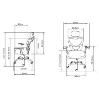 Furniture Style S.L. Silla de Estudio Ergonómica Carla con Asiento Textil-rejilla Transpirable - details 3