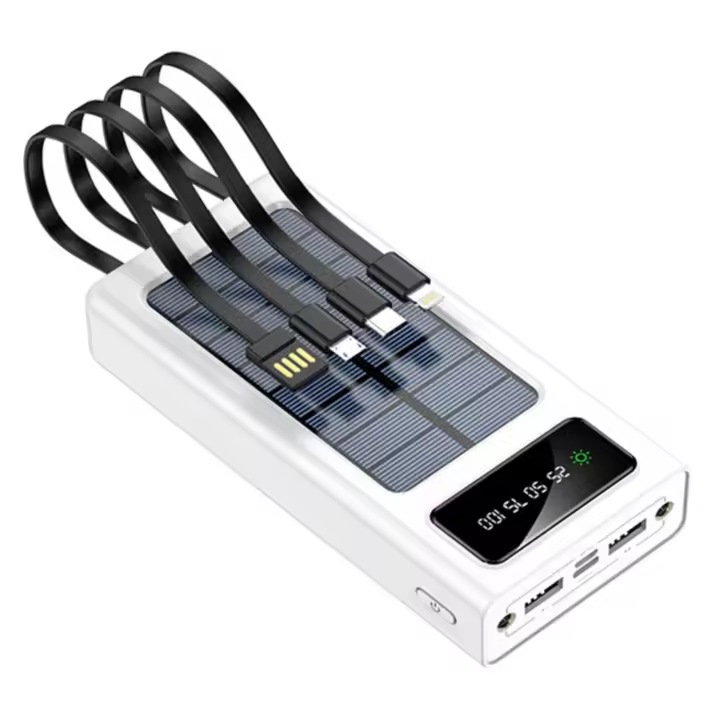 Cargador Portátil Solar Sandalfon 20000mah Negro - 1