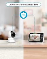 Monitor de Bebe-Pantalla Grande de 5 "with 30 horas de duración de la Katería-Control Remoto Pan-Tilt-Zoom; Sin WiFi, Bidireccional Audio, Visión Nocturna, Temperatures, monitor de Bebe de Largo Distancia de 960 pies con Cámara y audio - details 14