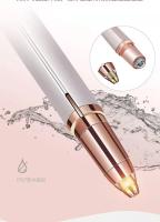 Afeitadora De Cejas Eléctrica Recargable Para Mujeres Mini Afeitadora Epilador Portátil En Forma De Pluma Cuchilla Para Rostro Material ABS - details 5
