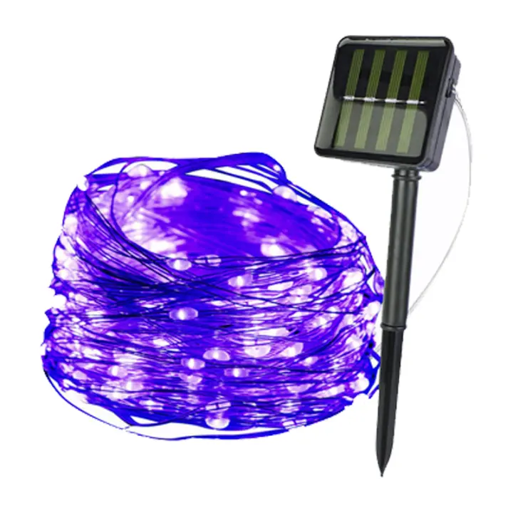 Luces De Fairy LED Solar Para Exteriores 7m/12m/22m/32m Impermeables Con 8 Modos Decoración De Fiesta Boda Navidad Guirnalda De Calle - 1