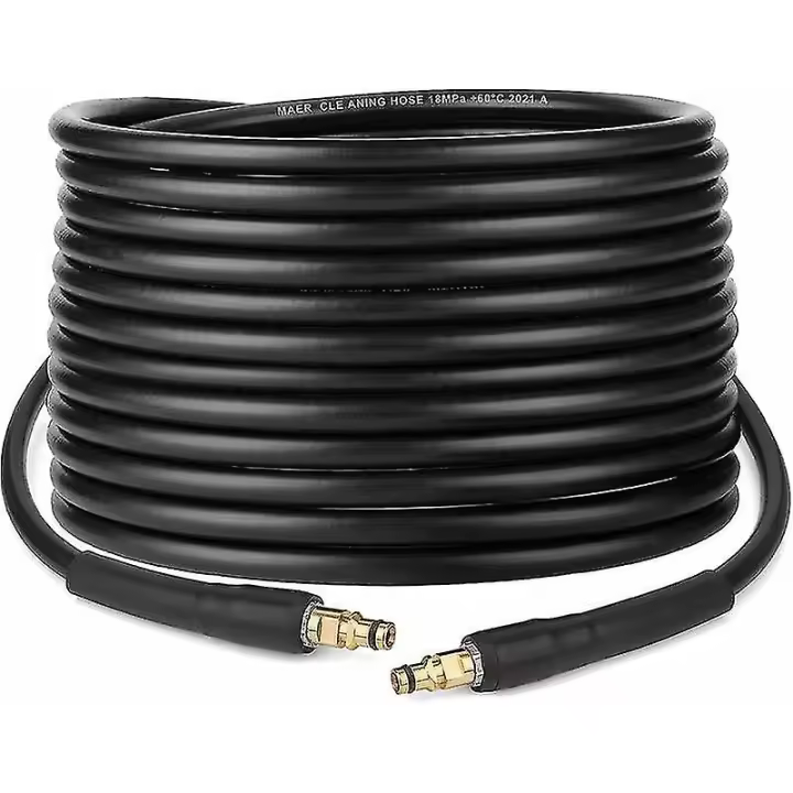 Manguera para hidrolavadora Karcher K2, K3, K4, K5, K6 y K7 (10 m) - Conexión rápida con puntas de latón - 1