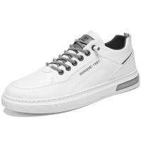 Zapatos Casuales Para Hombre Blancos Transpirables Moda Tenis Andar Conducir Patineta Plataforma Antideslizante Cuero Artificial - details 1