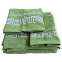 Juegos Toallas de baño algodón Portugués 500g de alta calidad set 3 - Simon en Verde Oliva gruesas y duraderas | Mercatienda.es - details 0