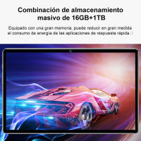 5G 2025 nueva tableta de 10.1 pulgadas Android 16GB Ram 1TB Rom 20000mah WiFi 14 tableta nuclear PC Network pantalla de alta definición 5K Regalo de pantalla de alta definición integral ligero portátil - details 1