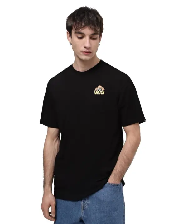 Vans Camiseta Mushruum Setas Hombre Negro - 1