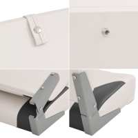vidaXL Asientos de barco plegables con respaldo alto 2 uds 41x36x48 cm - details 7