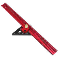 Regla De Scribe Precision Carpentry Aluminio T-Type Dibujo Layout Marca Gauge Para Carpintería Y Trabajo Con Madera 300/400mm - details 12