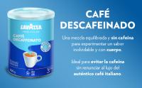 Lavazza, Caffè Decaffeinato, Café Molido Natural Descafeinado, para Cafetera Italiana, de Filtro y Francesa, Notas Aromáticas de Frutos Secos, Arábica y Robusta, Intensidad 3, Tueste Medio, Lata de 250g - details 1