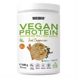 WEIDER VEGAN PROTEIN cappuccino iced 540gr. - 1