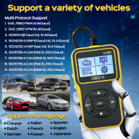Herramienta De Diagnóstico OBD2 Lector De Códigos Del Motor De Auto Con Reset Enhanced OBDII/EOBD Para Coches RUOGINSS - details 6