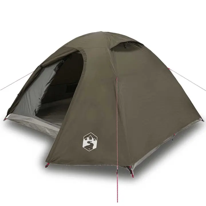 vidaXL Tienda de campaña iglú para 3 personas impermeable marrón - 1