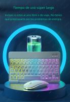 Teclado Inalámbrico Bluetooth Para Tablet Android iOS Windows Con Iluminación RGB Teclado Y Ratón Compatible Con iPad Y Teléfono - details 4