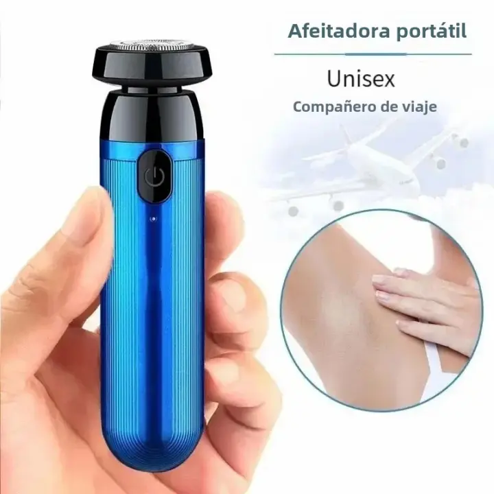 Afeitadora Eléctrica Portátil Rápida Y De Bajo Frecuencia Para Barba Recargable Adecuada Para Hombres Y Mujeres Con Material Metálico - 1