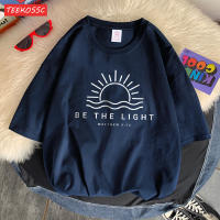 Camiseta De Algodón De Alta Calidad Para Hombre Con Diseño Gráfico De 'Ser La Luz' Matthew 5:14 Estilo Casual Veraniego Manga Corta Cuello Redondo - details 23