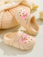 Zapatillas De Hadas Para Niñas Clogs Transpirables Con Accesorios De Lazo Zapatos De Jardín Antideslizantes Para La Playa Zapatillas De Verano Para Niñas - details 6